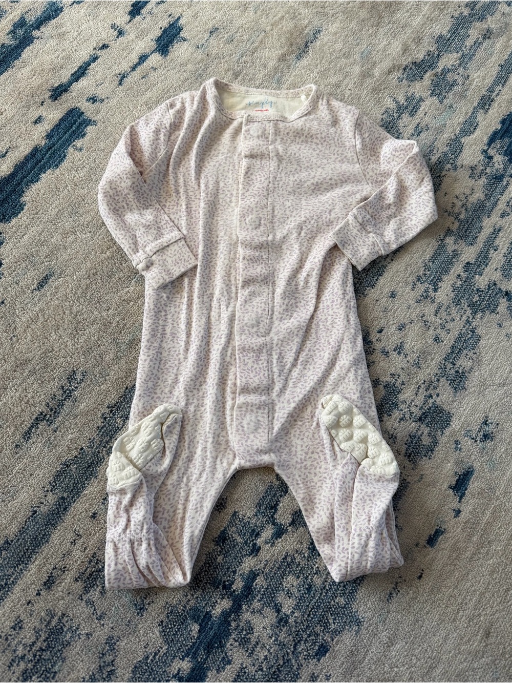 Simply Magnetic Me Footie Organic Cotton 9-12 Months